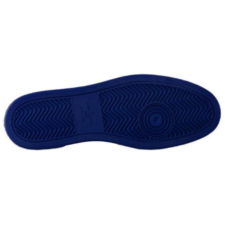Purchase Louis Vuitton Rivoli Zapatillas 'Blanco Cuadros con Logo Azul Lateral' 1ABFEX