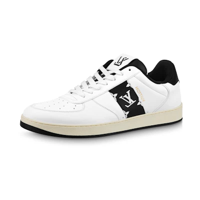 LV Rivoli Sneakers 'White with Black Side Monogram Band'