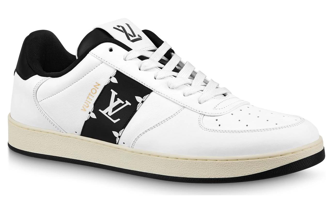 Order 路易威登 Rivoli 牛皮 系带 低帮 时尚板鞋 白黑