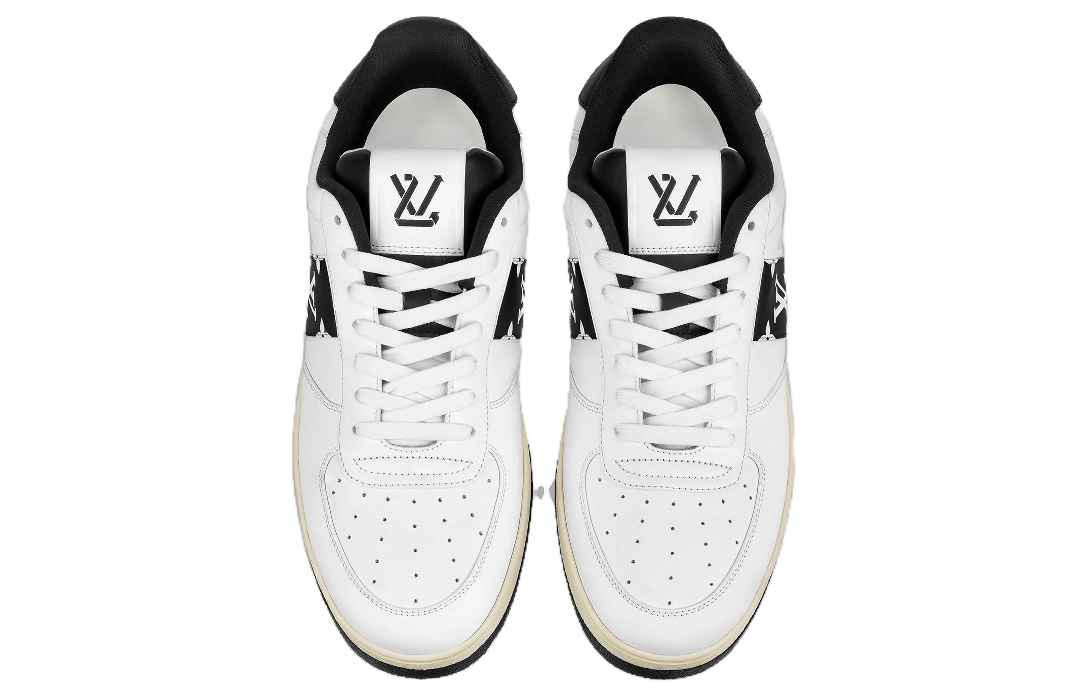Lookbook 路易威登 Rivoli 牛皮 系带 低帮 时尚板鞋 白黑