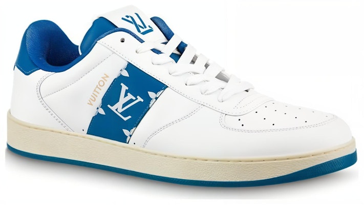 Louis Vuitton Rivoli Sneakers 'White with Blue Side Monogram Band' 1AAVA0 Order Louis Vuitton Rivoli Sneakers 'White with Blue Side Monogram Band' 1AAVA0