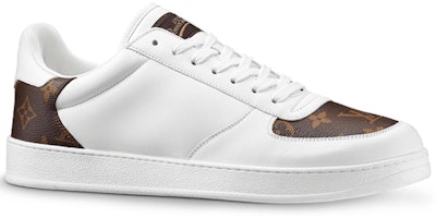 LOUIS VUITTON Rivoli 老花logo拼接平紋小牛皮 運動鞋 男款 白棕 Order LOUIS VUITTON Rivoli 老花logo拼接平紋小牛皮 運動鞋 男款 白棕