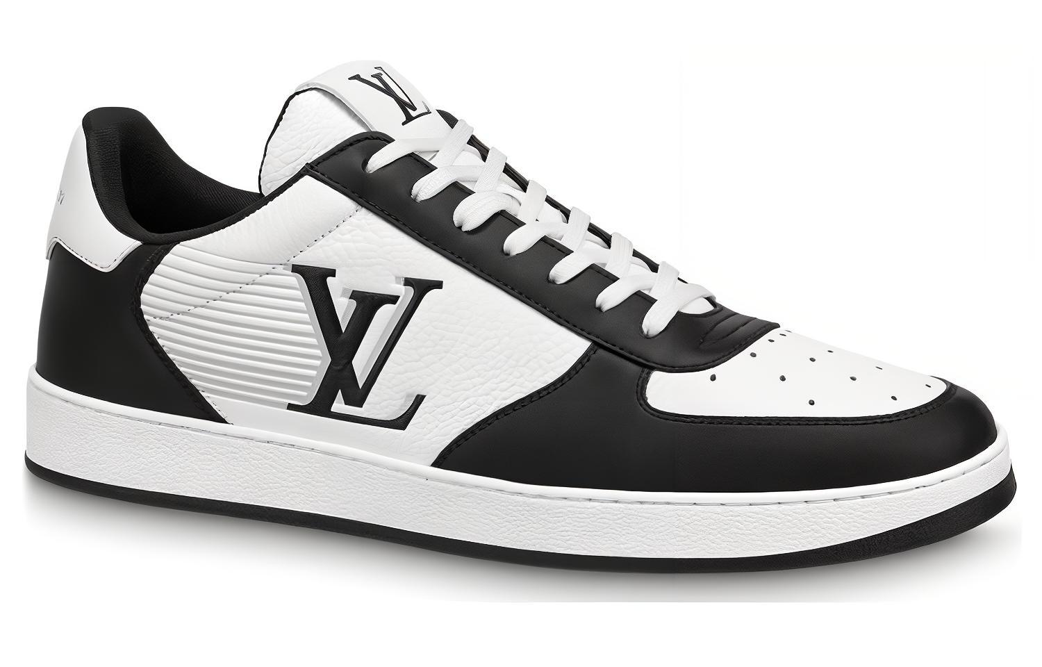 Order 路易威登 Rivoli 皮革 系带 低筒 時尚運動鞋 白黑