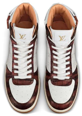 Louis Vuitton Rivoli Wit Bruin ''Croc Print Hoge Sneakers'' 1A5I2T Shop Louis Vuitton Rivoli Wit Bruin ''Croc Print Hoge Sneakers'' 1A5I2T