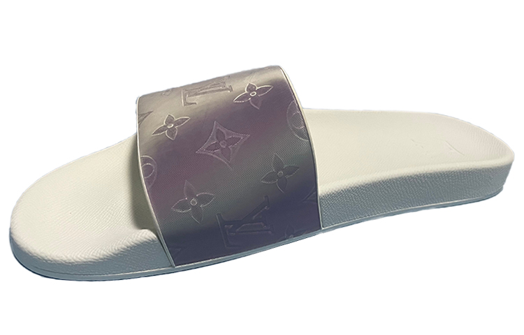 Louis Vuitton Round Toe Open Flat Slide 'Purple' 1A8WA9