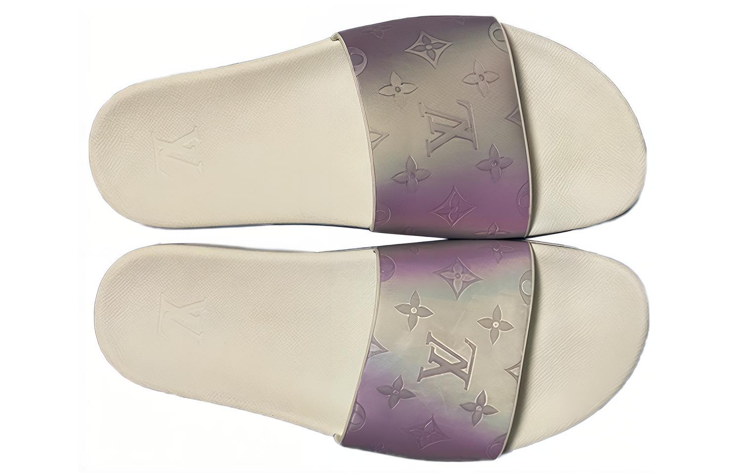 Lookbook Sandal Louis Vuitton Ujung Bulat Terbuka 'Ungu' 1A8WA9