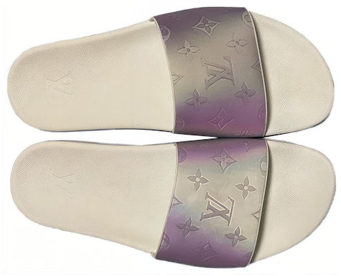 Louis Vuitton Round Toe Open Flat Slide 'Purple' 1A8WA9 Lookbook Louis Vuitton Round Toe Open Flat Slide 'Purple' 1A8WA9