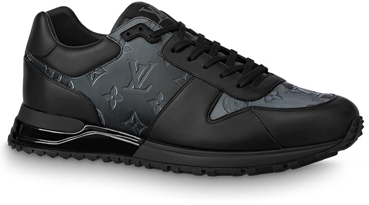 Louis Vuitton Run Away Sneakers 'Black with Grey Monogram' 1A8KJA Order Louis Vuitton Run Away Sneakers 'Black with Grey Monogram' 1A8KJA