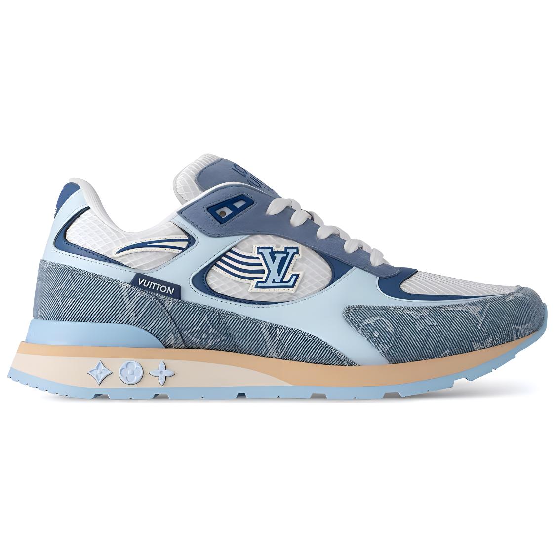 Order LOUIS VUITTON Run Away 印花系帶 低筒 休閒鞋 男款 藍色