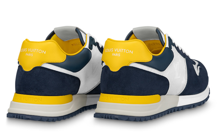 Shop 루이비통 런 어웨이 블루 옐로우 화이트 (or) 루이비통 런어웨이 청백노 1ABMF7