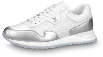Louis Vuitton Run Away Sneakers 'White Monogram with Silver' 1A8V4K Louis Vuitton Run Away Sneakers 'White Monogram with Silver' 1A8V4K