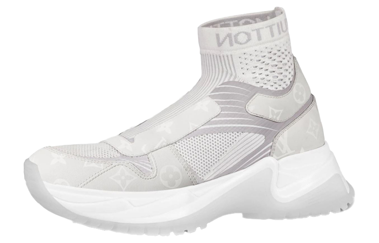 Louis Vuitton Run Away Pulse High-Top Sneaker 'Monogram Canvas White' 1A5UG0