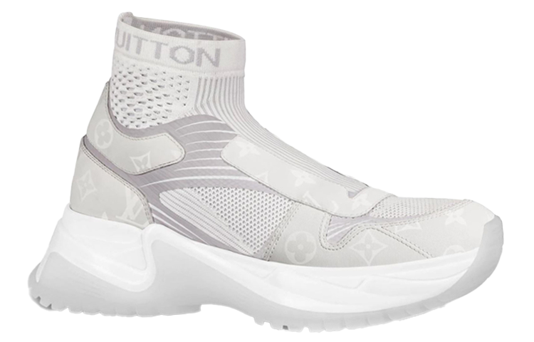 Order 路易威登 Run Away Pulse Monogram 帆布 高幫運動鞋 白色