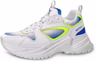 Louis Vuitton Run Away Pulse Sneakers 'White Blue Neon Yellow' 1A5YL6 Louis Vuitton Run Away Pulse Sneakers 'White Blue Neon Yellow' 1A5YL6