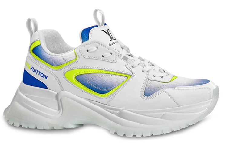Order Zapatillas Louis Vuitton Run Away Pulse 'Blanco Azul Amarillo Neón' 1A5YL6