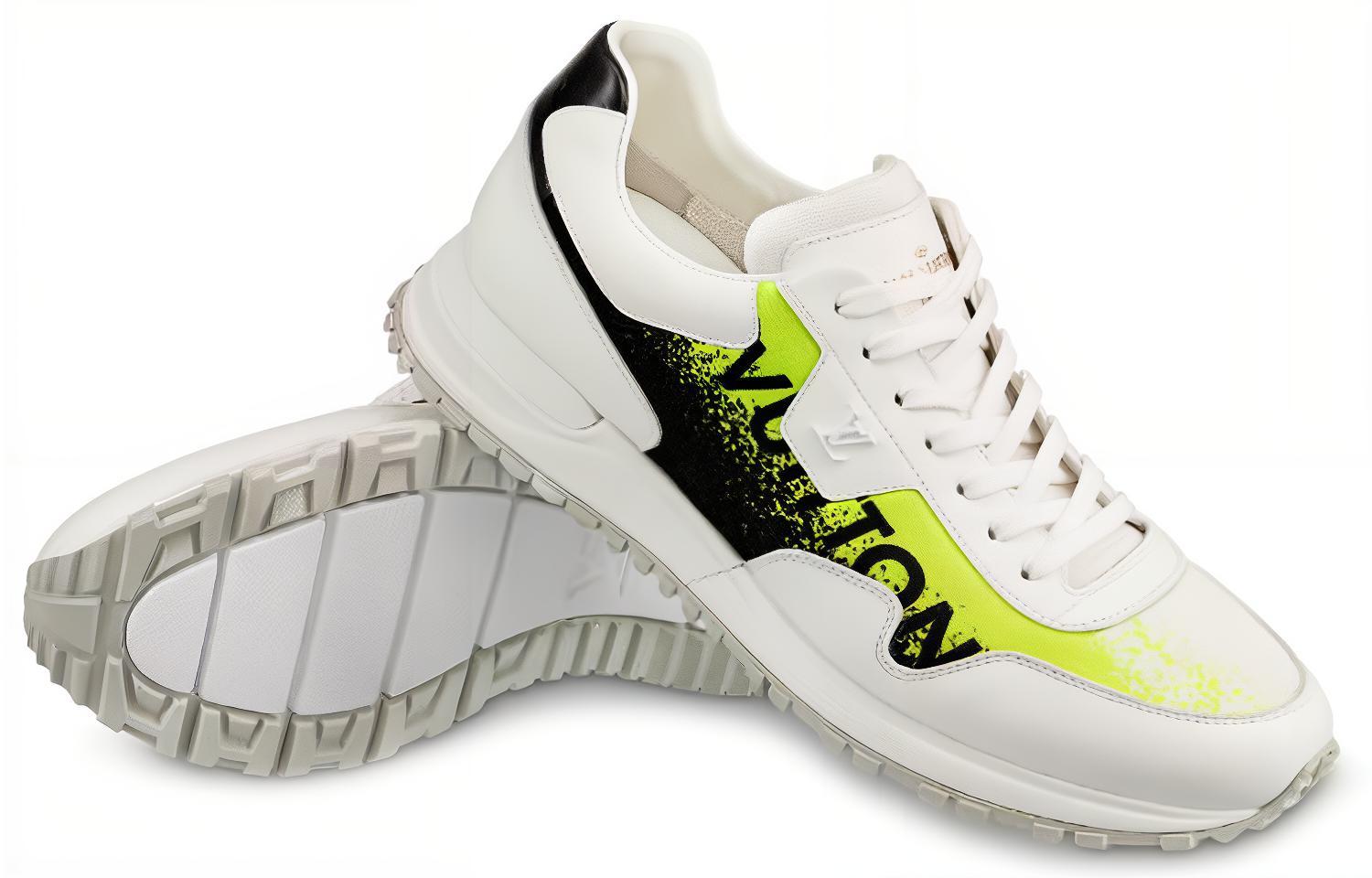 Purchase 路易威登黄白色小牛皮Run Away运动鞋 1A5ATE