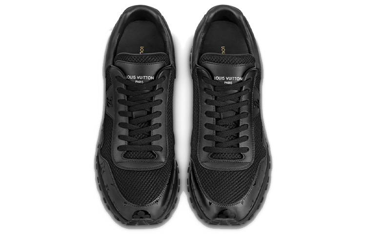 Lookbook Louis Vuitton Run Away Sneakers ''Nero Mesh con Monogramma Deco'' 1A9FFE