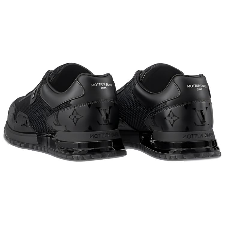 Shop Louis Vuitton Run Away Sneakers ''Nero Mesh con Monogramma Deco'' 1A9FFE