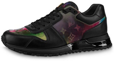 Louis Vuitton Run Away Sneakers 'Black with Colorful Monogram' 1A7YKC Louis Vuitton Run Away Sneakers 'Black with Colorful Monogram' 1A7YKC