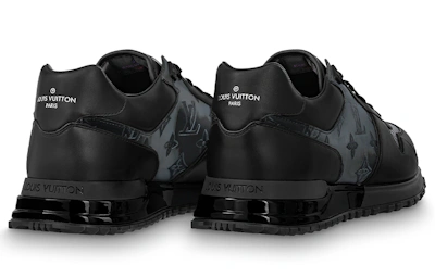 Louis Vuitton Run Away Sneakers 'Black with Grey Monogram'