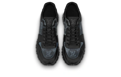 Louis Vuitton Run Away Sneakers 'Black with Grey Monogram'