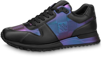 Louis Vuitton Run Away Sneakers 'Black with Metallic Canvas' 1AARKW Louis Vuitton Run Away Sneakers 'Black with Metallic Canvas' 1AARKW