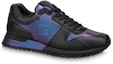 Order Louis Vuitton Run Away Sneakers 'Hitam dengan Kanvas Metalik' 1AARKW