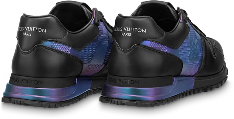 Louis Vuitton Run Away Sneakers 'Hitam dengan Kanvas Metalik' 1AARKW Shop Louis Vuitton Run Away Sneakers 'Hitam dengan Kanvas Metalik' 1AARKW