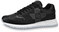 Buy Louis Vuitton Run Away Sneakers 'Hitam dengan Corak Kotak Putih' 1AANN3