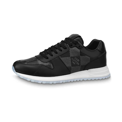 LV Run Away Sneakers 'Black with White Plaid'