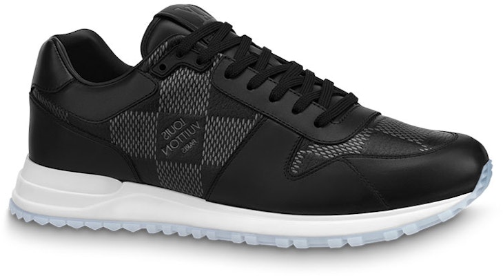 Louis Vuitton Run Away Sneakers 'Hitam dengan Corak Kotak Putih' 1AANN3 Order Louis Vuitton Run Away Sneakers 'Hitam dengan Corak Kotak Putih' 1AANN3