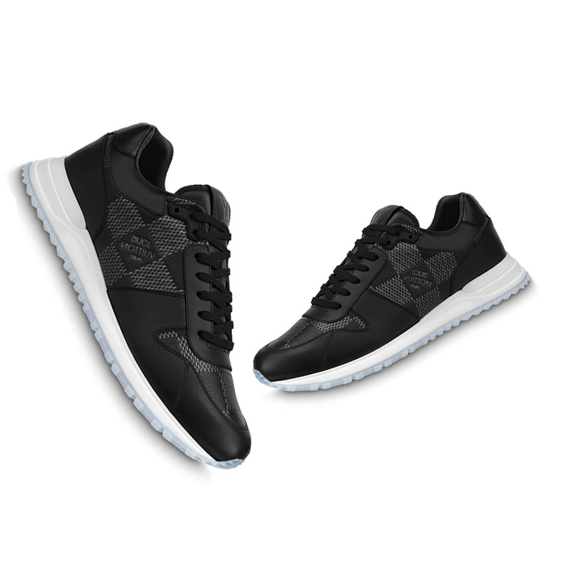 LV Run Away Sneakers 'Black with White Plaid' 圖 5