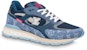 Louis Vuitton Run Away Sneakers 'Biru Monogram dengan Merah Jambu' 1ABFCG