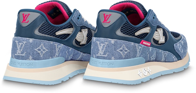 路易威登蓝色字母印花粉色款运动鞋 1ABFCG Shop 路易威登蓝色字母印花粉色款运动鞋 1ABFCG