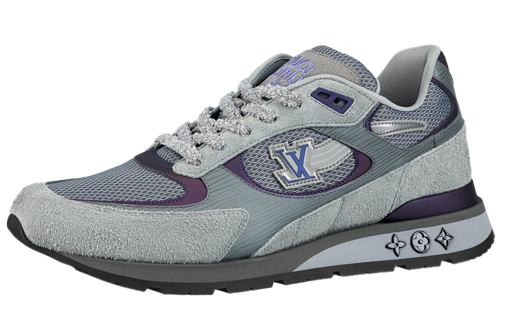 Louis Vuitton Run Away Sneakers 'Grey Purple' 1AASU9