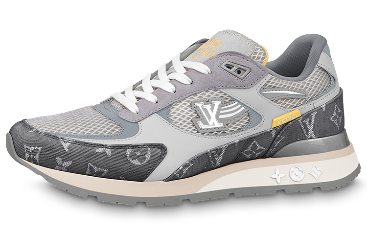 Louis Vuitton Run Away Sneakers 'Grey Yellow' 1ABFBR