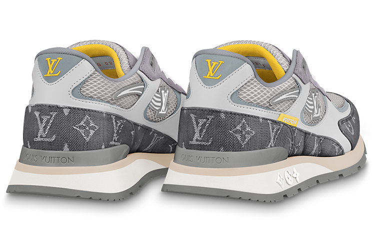 Purchase LOUIS VUITTON Run Away 網布 圓頭繫帶 低筒 運動休閒鞋 男款 灰黑色
