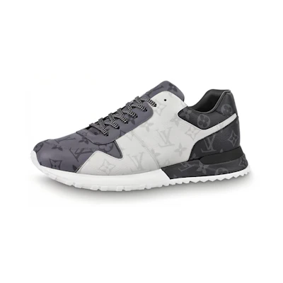 LV Run Away Sneakers 'White Monogram Ice and Dark Gray Monogram'