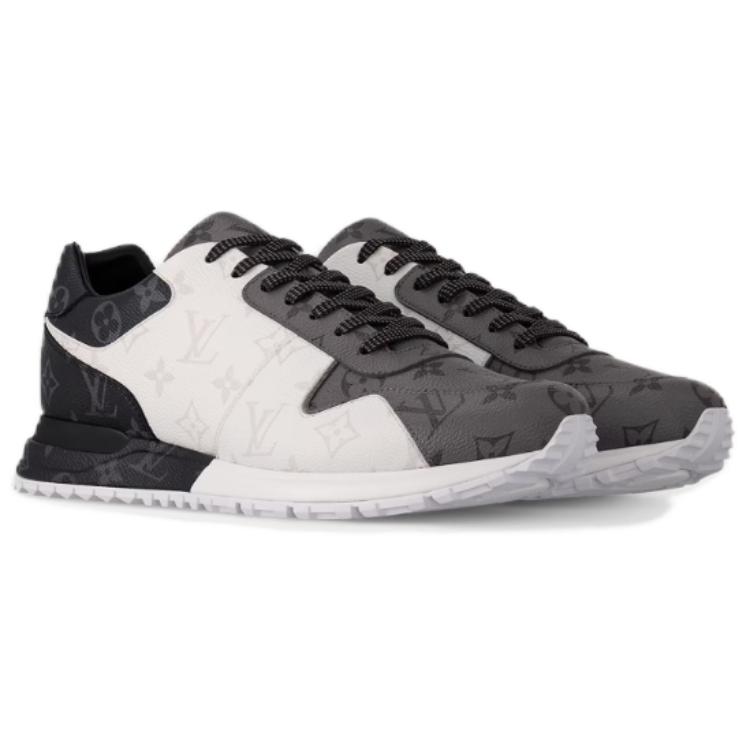 Shop LOUIS VUITTON Run Away 低筒 運動休閒鞋 男款 白灰