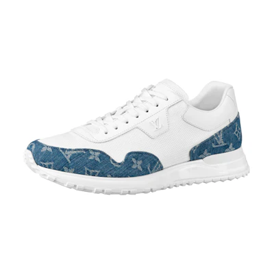 LV Run Away Sneakers 'White with Denim Monogram'