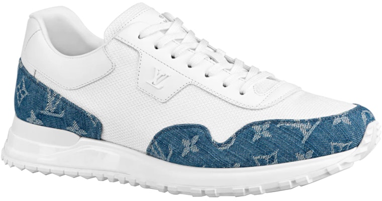 Louis Vuitton Run Away Sneakers 'Putih dengan Monogram Denim' 1A8JJ1 Order Louis Vuitton Run Away Sneakers 'Putih dengan Monogram Denim' 1A8JJ1