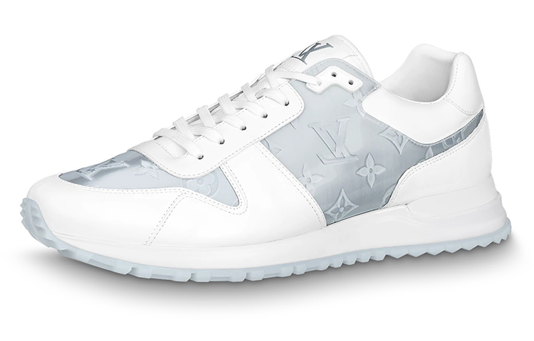 Louis Vuitton Run Away Sneakers 'White with Grey Monogram' 1A8KIU