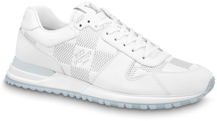 Louis Vuitton Run Away Sneakers 'White with Grey Plaid' 1AANML Order Louis Vuitton Run Away Sneakers 'White with Grey Plaid' 1AANML