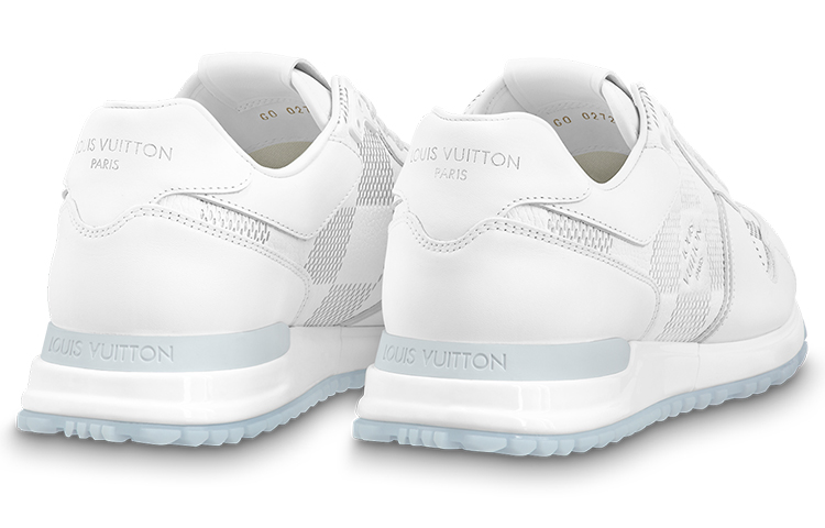 Shop Louis Vuitton Run Away Sneaker ''Weiß mit Grauem Karomuster'' 1AANML