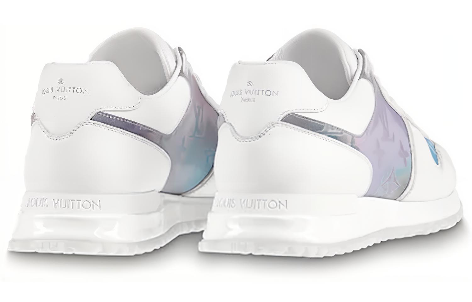 Shop Louis Vuitton Run Away Sneakers 'Putih dengan Monogram Lutsinar' 1A7WF7