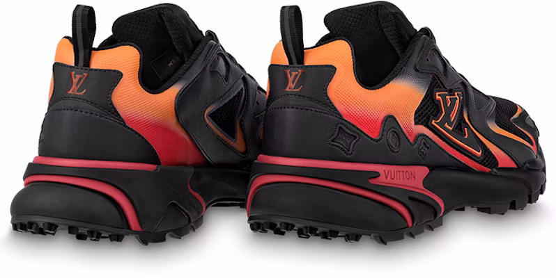 Louis Vuitton LV Runner Tatic Sneakers 'Black Orange Red' 1ABFQO Lookbook Louis Vuitton LV Runner Tatic Sneakers 'Black Orange Red' 1ABFQO