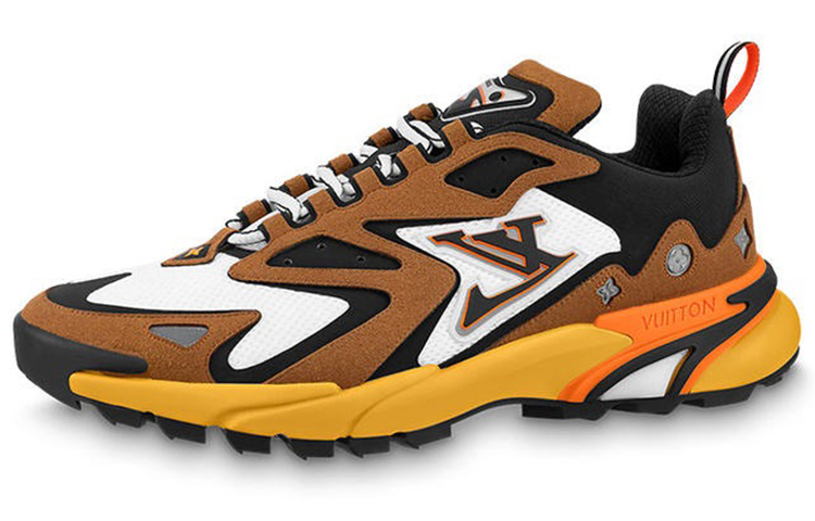 Louis Vuitton Runner Tatic Sneakers 'Orange White Brown' 1A9BNT