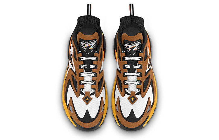 Order 路易威登 Runner Tatic 舒適厚底綁帶 低筒 休閒鞋 男款 棕黑白