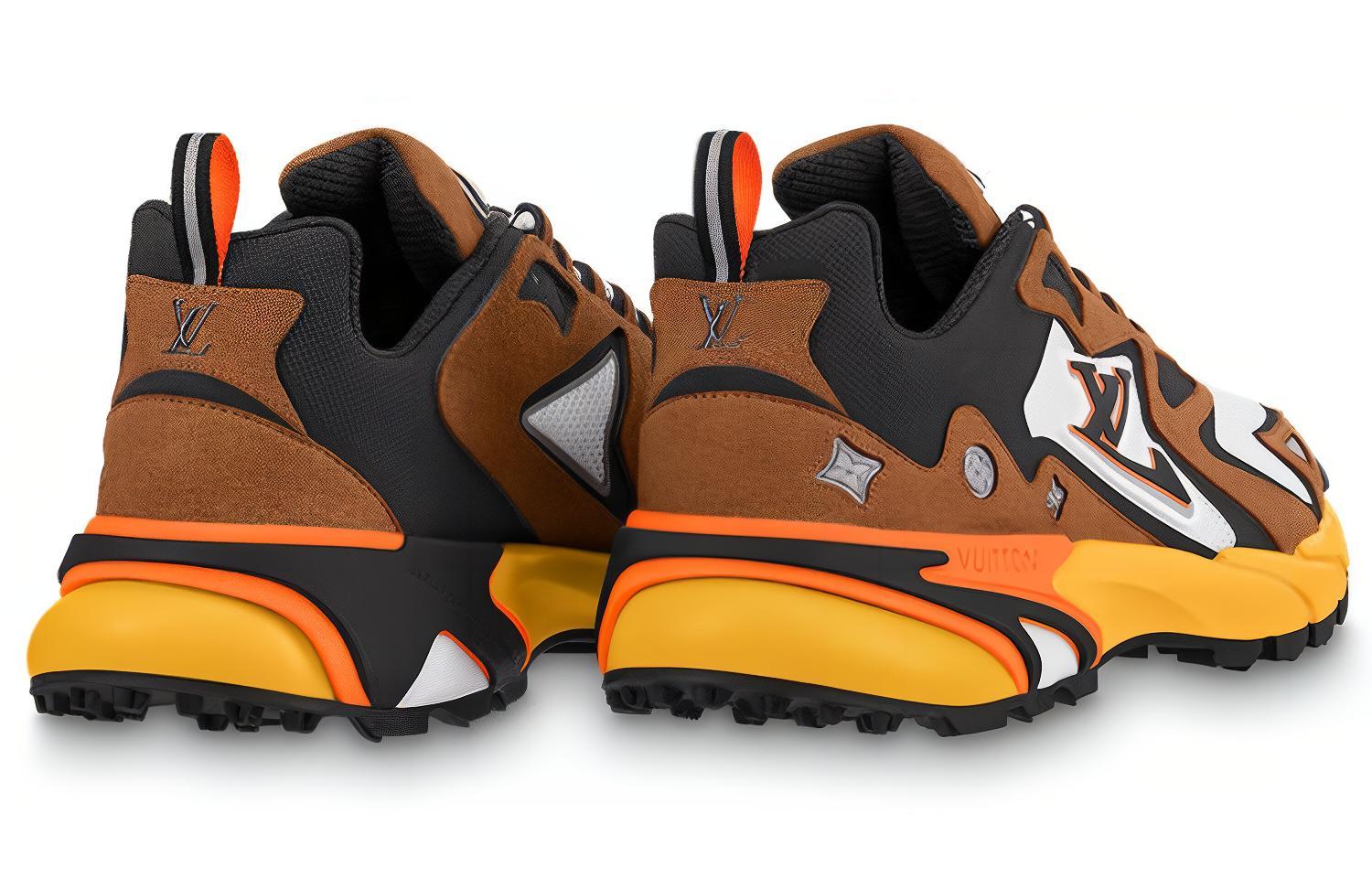 Lookbook 路易威登 Runner Tatic 舒適厚底綁帶 低筒 休閒鞋 男款 棕黑白