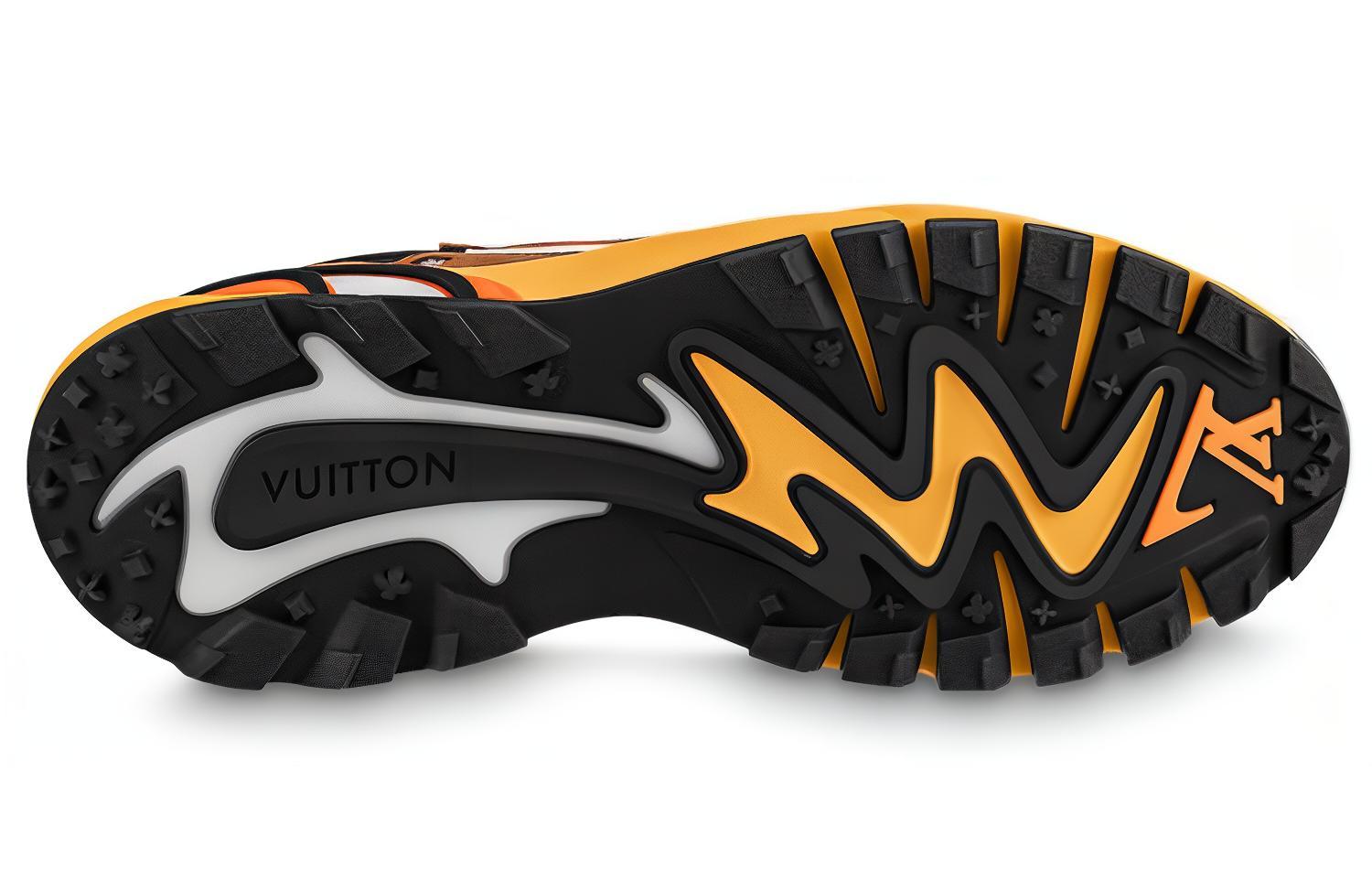 Buy Louis Vuitton Runner Tatic Sneakers 'Orange White Brown